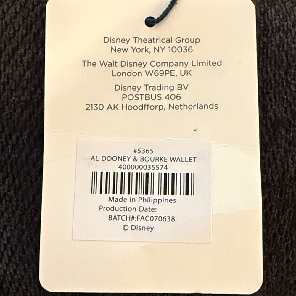 Dooney & Bourke Aladdin Broadway Musical Wallet